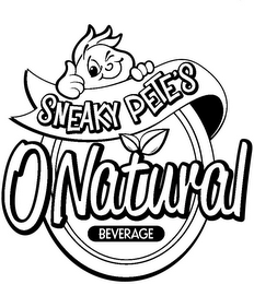 SNEAKY PETE'S O NATURAL BEVERAGE logo