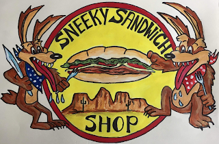 SNEEKY SANDWICH SHOP logo