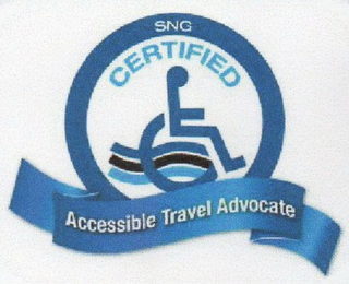 SNG CERTIFIED ACCESSIBLE TRAVEL ADVOCATE logo