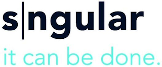 S|NGULAR IT CAN BE DONE. logo