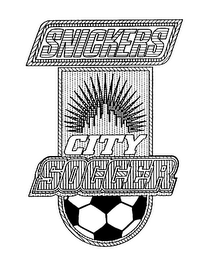 SNICKERS CITY SOCCER logo