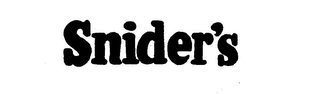 SNIDER'S logo