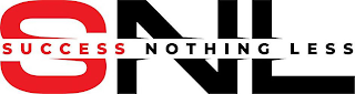 SNL SUCCESS NOTHING LESS logo