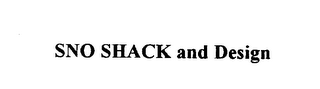 SNO SHACK AND DESIGN logo