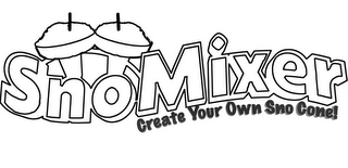 SNOMIXER CREATE YOUR OWN SNO CONE! logo