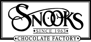 SNOOKS SINCE 1963 CHOCOLATE FACTORY logo
