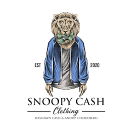 SNOOPY CASH CLOTHING DASHAWN CASH &ANOOP CHOUDHARI logo