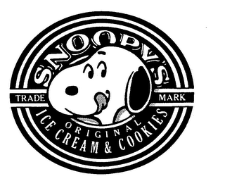 SNOOPY'S ORIGINAL ICE CREAM & COOKIES logo