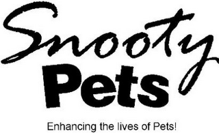 SNOOTY PETS ENHANCING THE LIVES OF PETS! logo