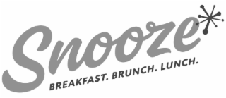 SNOOZE BREAKFAST. BRUNCH. LUNCH. logo