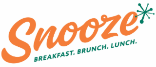 SNOOZE BREAKFAST. BRUNCH. LUNCH. logo