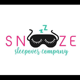 SNOOZE SLEEPOVER COMPANY logo