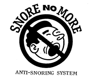 SNORE NO MORE ANTI-SNORING SYSTEM logo