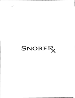 SNORERX logo