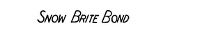SNOW BRITE BOND logo