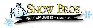 SNOW BROS. MAJOR APPLIANCES · SINCE 1992 logo