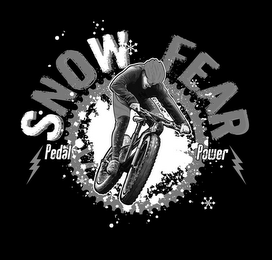 SNOW FEAR PEDAL POWER logo