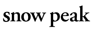 SNOW PEAK logo
