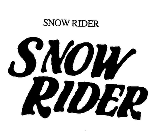 SNOW RIDER logo