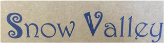 SNOW VALLEY logo