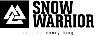 SNOW WARRIOR CONQUER EVERYTHING logo
