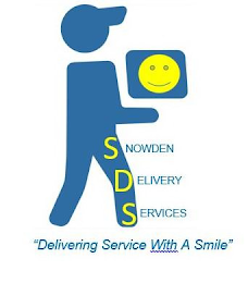 SNOWDEN DELIVERY SERVICES "DELIVERING SERVICE WITH A SMILE" logo