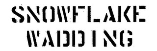 SNOWFLAKE WADDING logo