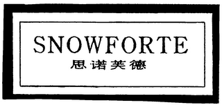 SNOWFORTE logo