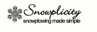 SNOWPLICITY SNOWPLOWING MADE SIMPLE logo