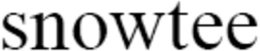 SNOWTEE logo