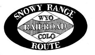 SNOWY RANGE WYO RAILROAD COLO ROUTE logo