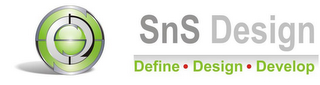 SNS DESIGN DEFINE·DESIGN·DEVELOP logo