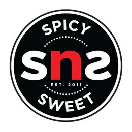 SNS SPICY SWEET EST. 2011 logo