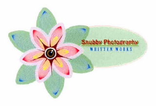SNUBBY PHOTOGRAPHY WRITTEN WORKS logo