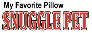 SNUGGLE PET MY FAVORITE PILLOW logo