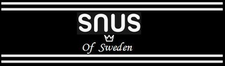 SNUS OF SWEDEN logo