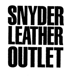 SNYDER LEATHER OUTLET logo