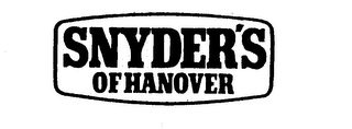 SNYDER'S OF HANOVER logo