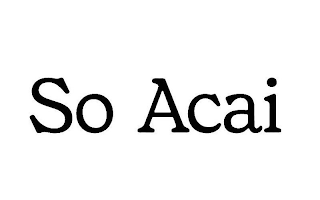 SO ACAI logo