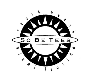 SO BE TEES SOUTH BEACH MIAMI FLORIDA logo
