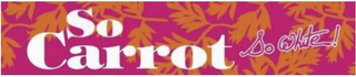 SO CARROT SO WHITE! logo