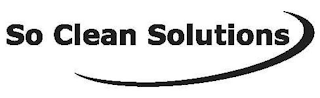 SO CLEAN SOLUTIONS logo