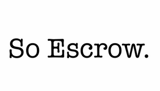 SO ESCROW. logo