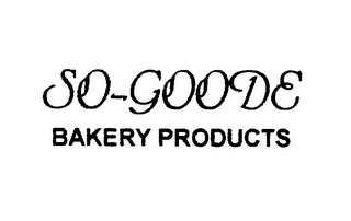 SO-GOODE BAKERY PRODUCTS logo