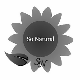 SO NATURAL SN logo