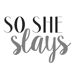 SO SHE SLAYS logo