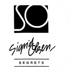 SO SIGRID OLSEN SEGRETS logo