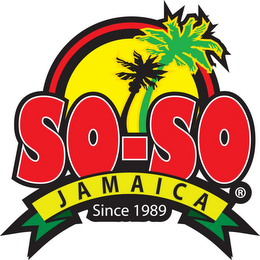 SO-SO JAMAICA SINCE 1989 logo