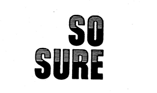 SO SURE logo
