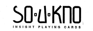 SO-U-KNO INSIGHT PLAYING CARDS logo